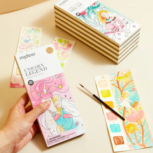 🎨 Magisches Aquarell-Set „Einhorn-Legende“ (3–8 Jahre)
