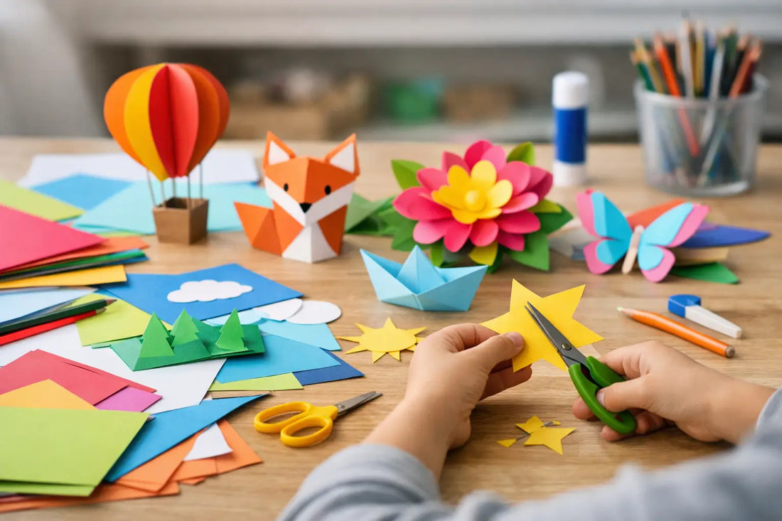 Papierkunst für Kinder lernen leicht gemacht