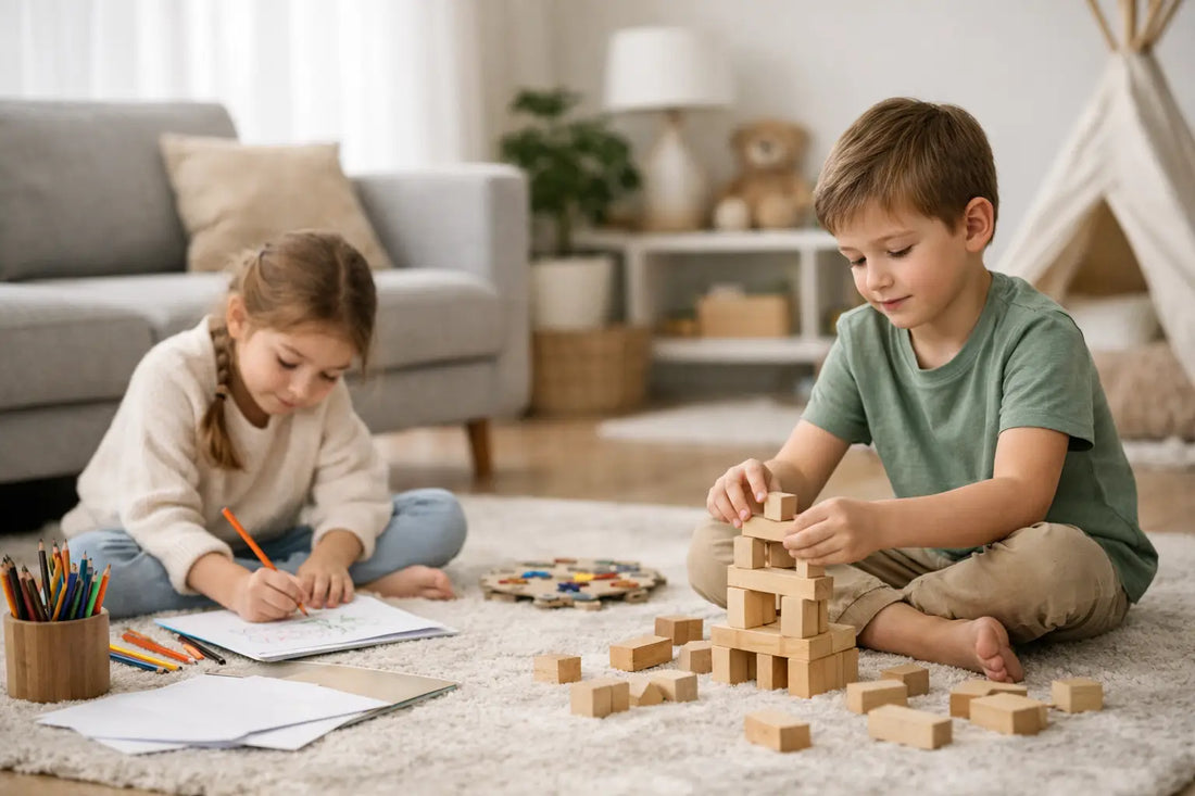 Ruhige Beschäftigung für Kinder zuhause finden