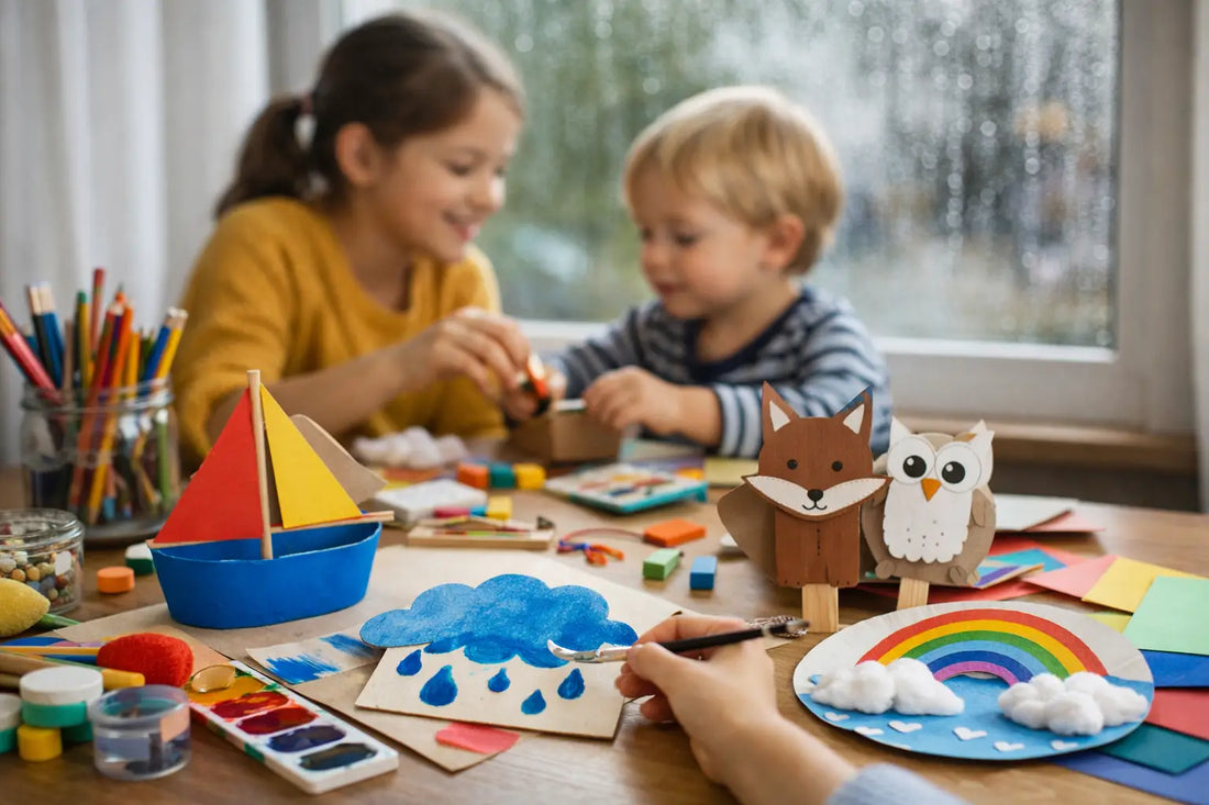Bastelideen für Regentage mit Kindern