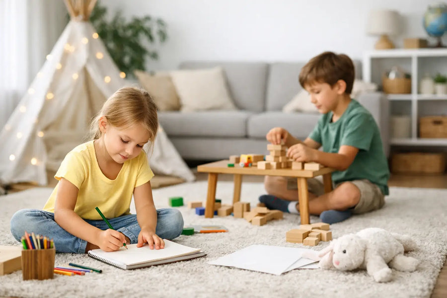 Selbstständige Beschäftigung für Kinder zuhause
