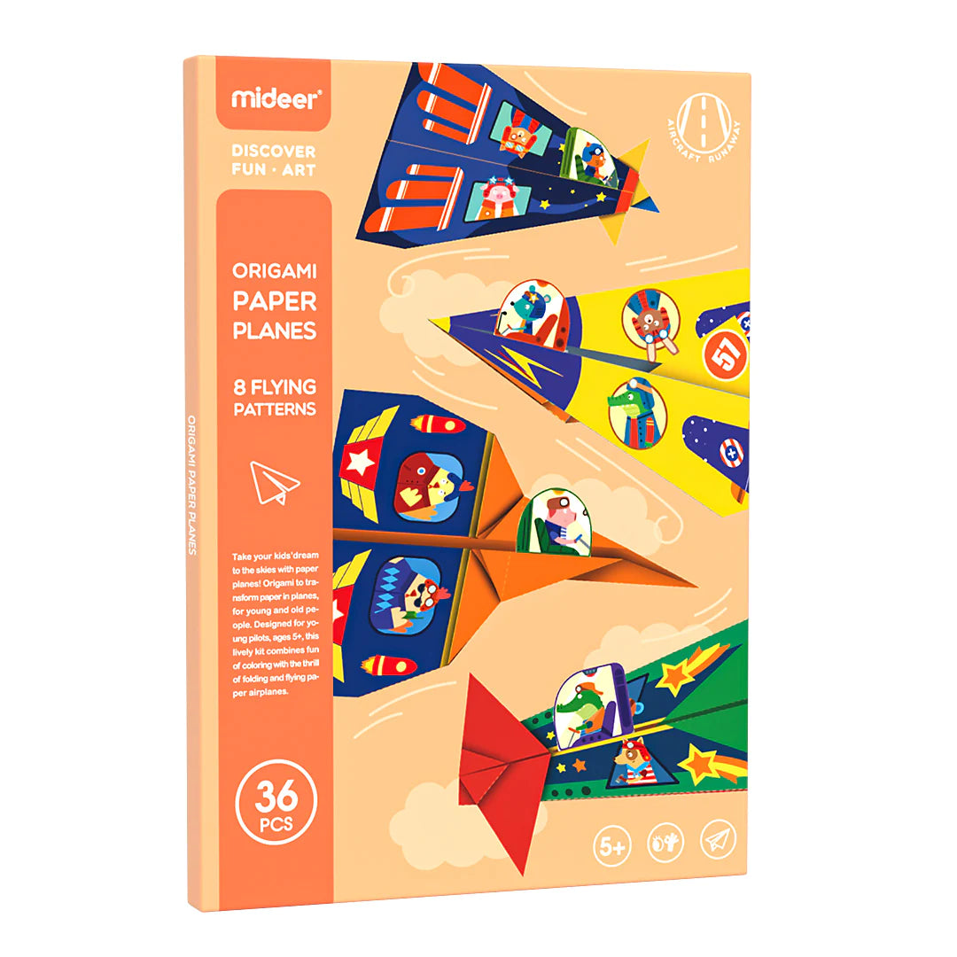 🧠📄 Origami Kreativ-Set "Papierflugzeuge“ (5+ Jahre)
