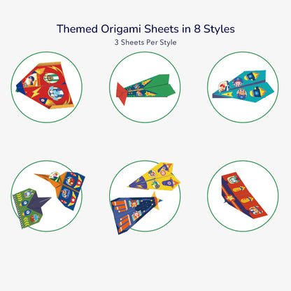 🧠📄 Origami Kreativ-Set "Papierflugzeuge“ (5+ Jahre)