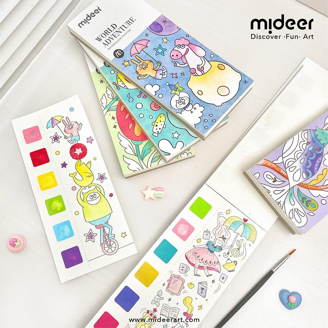 🎨 Magisches Aquarell-Set „Zauberwelt“ (3–8 Jahre)