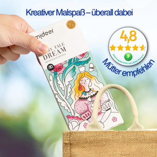 🧚‍♀️ Magisches Aquarell-Set „Märchenhafter Traum“ (3–8 Jahre) | Kreative Kids