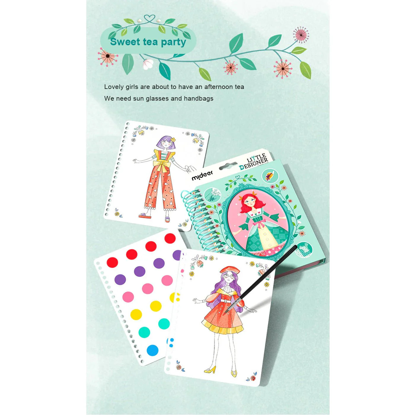 Kreatives Design-Set „Süße Teeparty“ (4–10 Jahre)