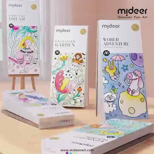 🎨 Magisches Aquarell-Set „Zaubergarten“ (3–8 Jahre)